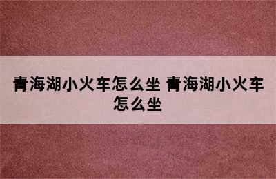 青海湖小火车怎么坐 青海湖小火车怎么坐